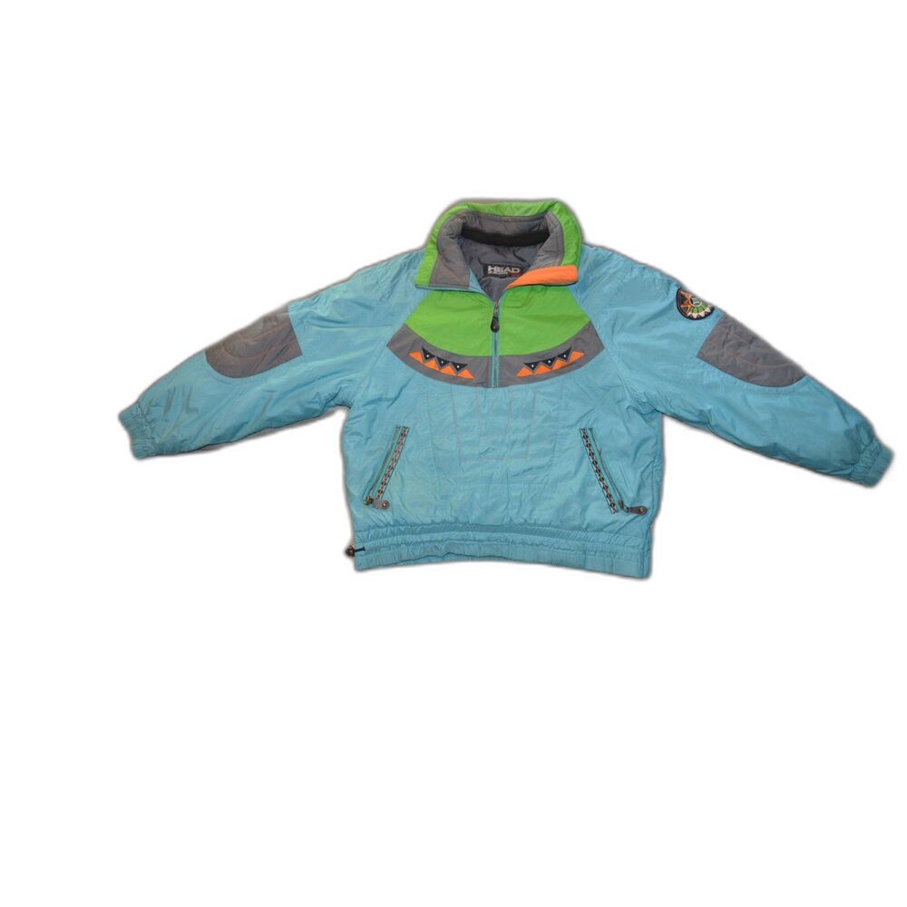 90s Head Sportswear Vintage Anorak Colorblocking Ski Puffer Nylon M Unisex Coat